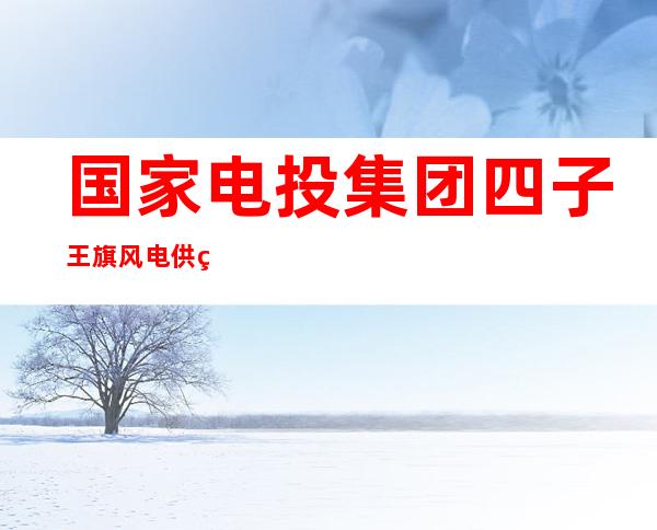 国家电投集团四子王旗风电供热有限公司