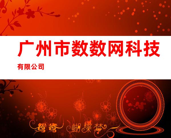 广州市数数网科技有限公司