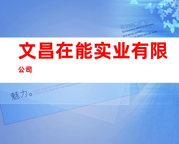 文昌在能实业有限公司