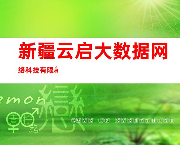 新疆云启大数据网络科技有限公司