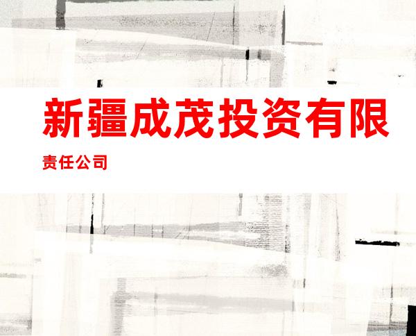新疆成茂投资有限责任公司
