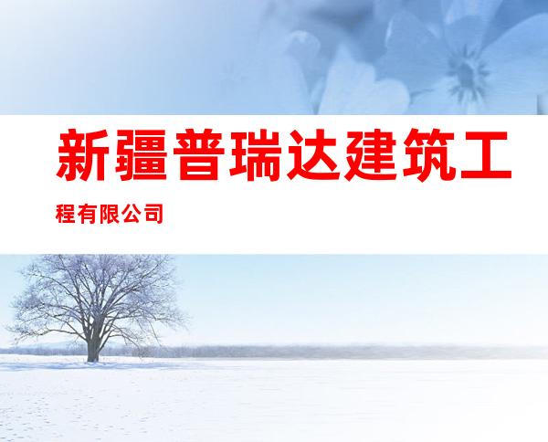 新疆普瑞达建筑工程有限公司