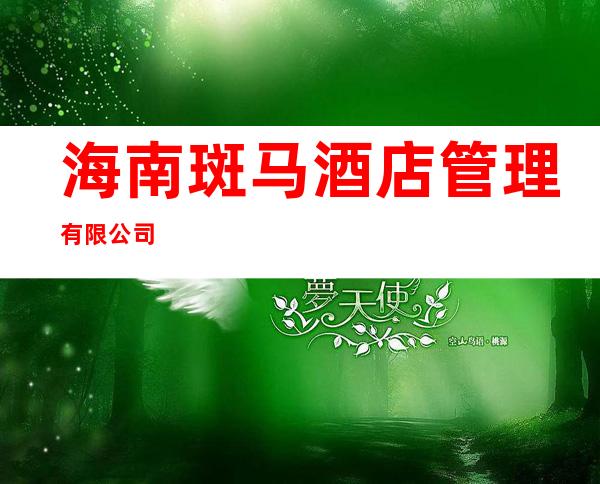 海南斑马酒店管理有限公司