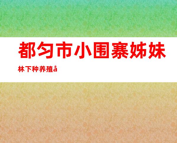 都匀市小围寨姊妹林下种养殖农民专业合作社