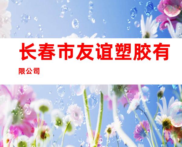长春市友谊塑胶有限公司